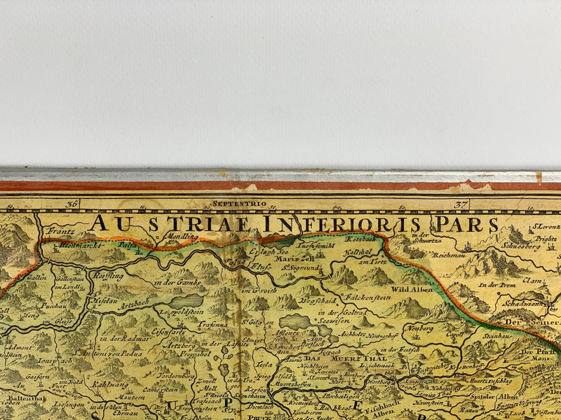 Mappa Ducato di Stiria Johann Baptist Homann