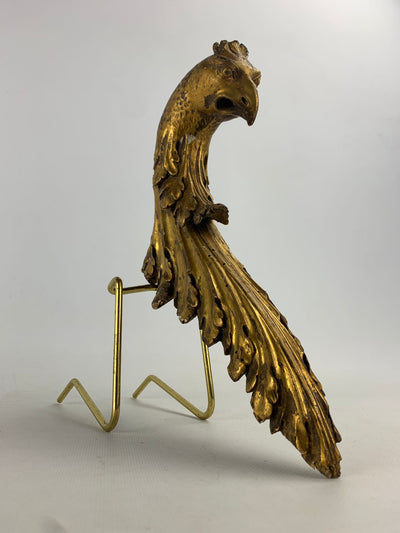 Fregio in legno dorato aquila