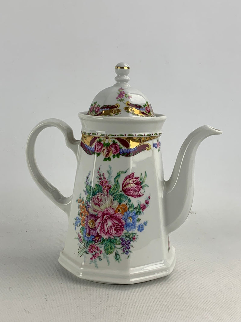 Caffettiera in porcellana Vizavi decorata