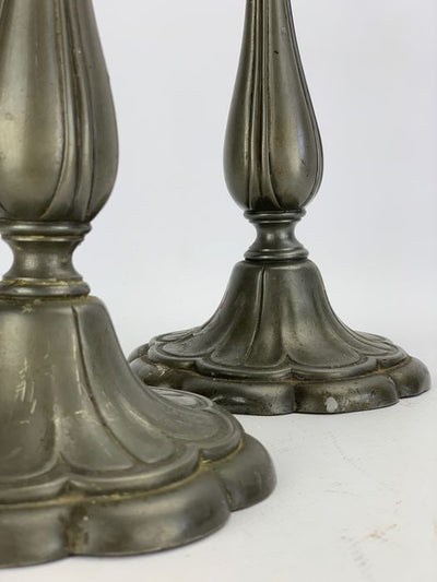 Coppia di Candelabri in peltro