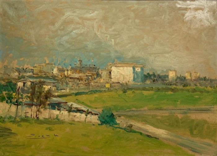 Quadro olio su tela Ziveri metà &
