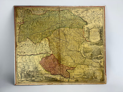 Mappa Ducato di Stiria Johann Baptist Homann