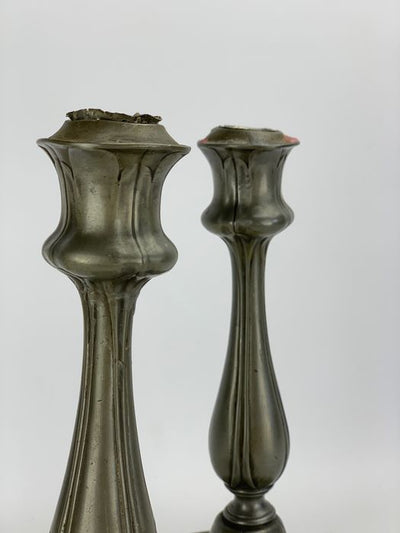 Coppia di Candelabri in peltro