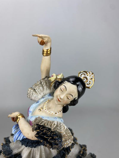 Statuina Ballerina flamenco porcellana Alka Dresden