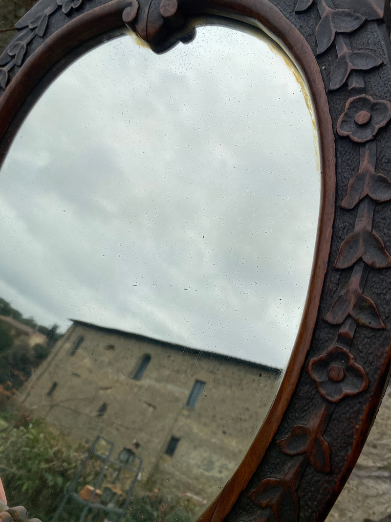 Specchio legno intagliato