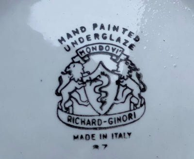 Zuppiera Mondovì Richard Ginori Anemoni anni '60