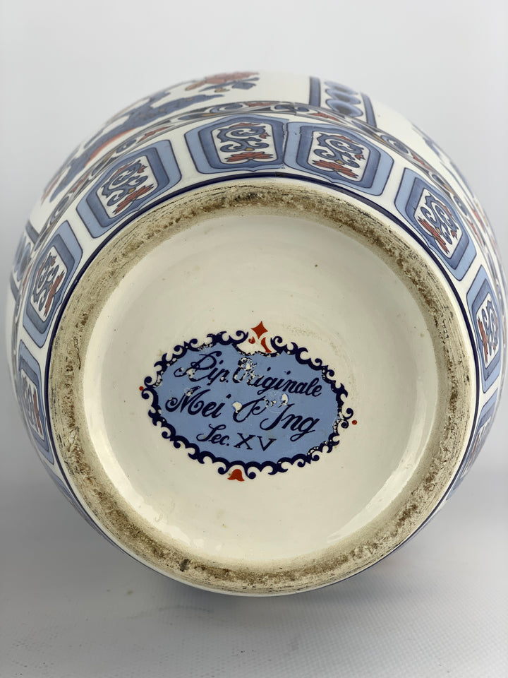 Vaso ceramica decoro cinese