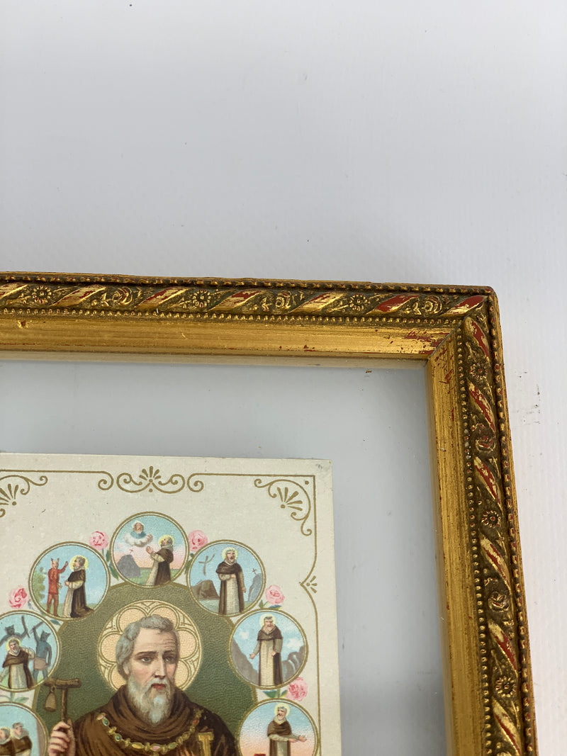Collezione di Santini incorniciata