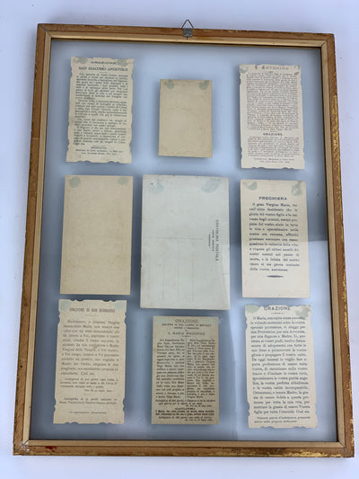 Collezione di Santini incorniciata
