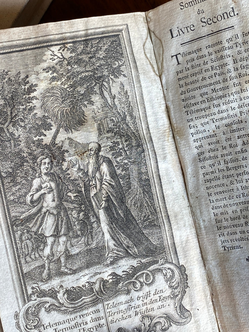 Libro Les Avantures de Télémaque 1771