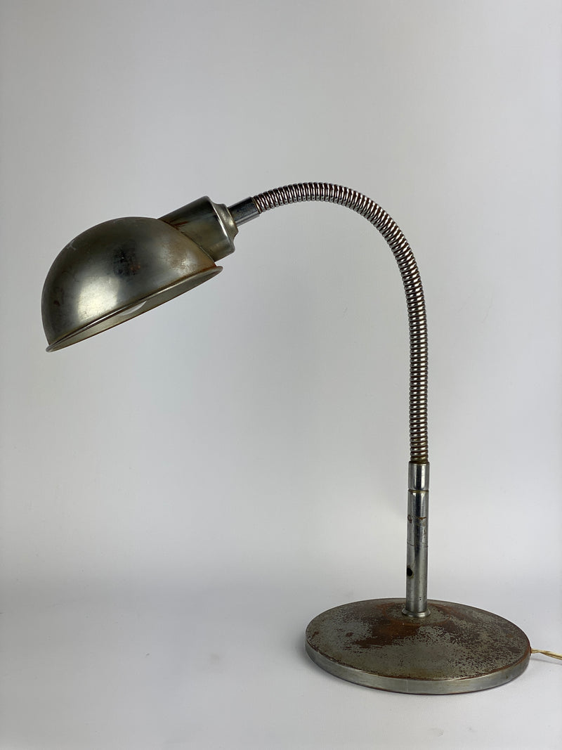 Lampada da tavolo industriale vintage