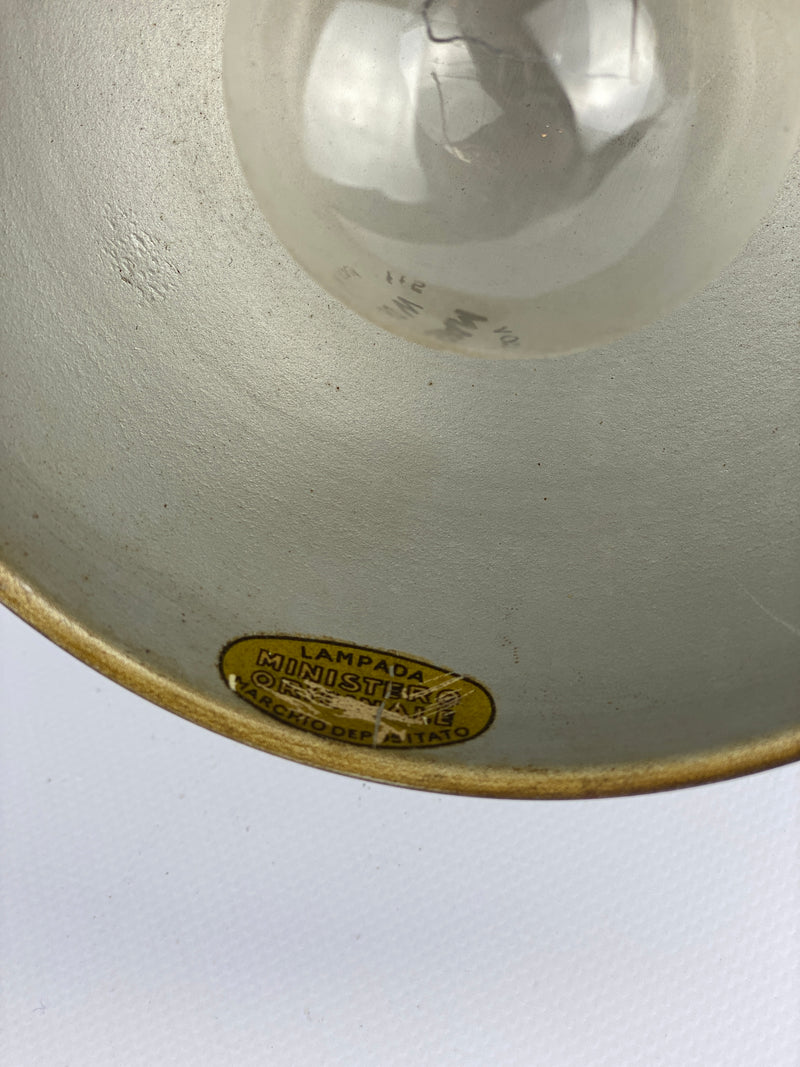 Lampada da tavolo industriale vintage