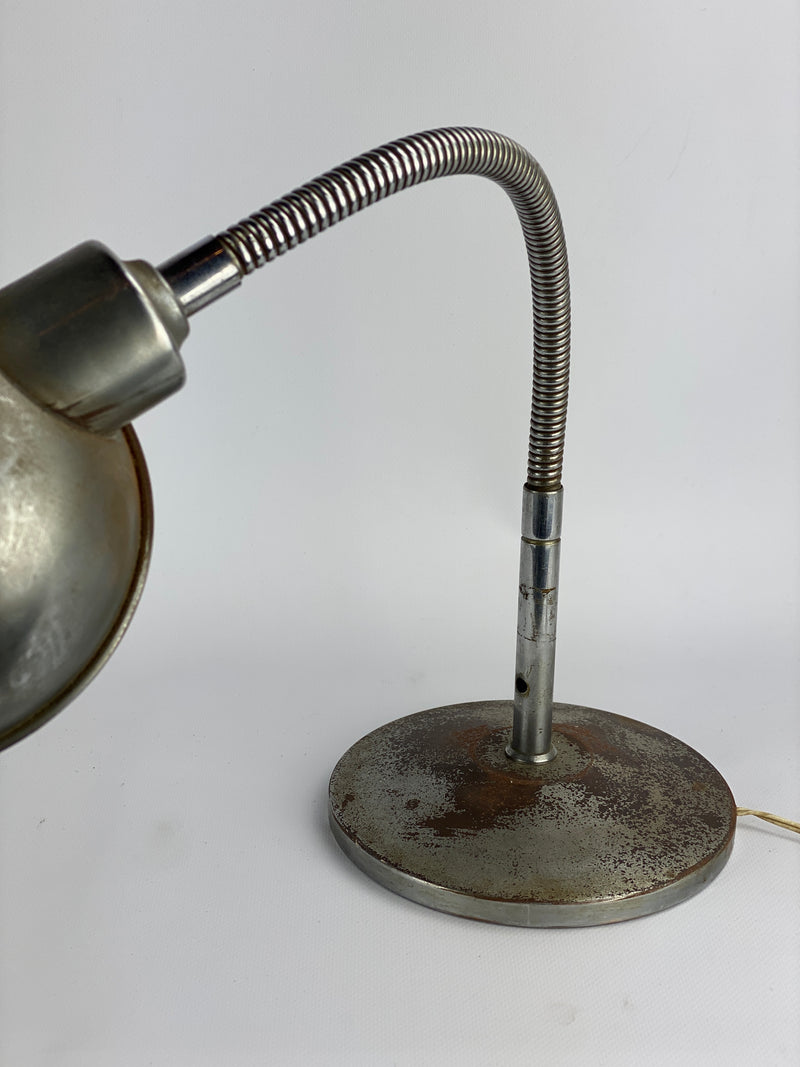 Lampada da tavolo industriale vintage