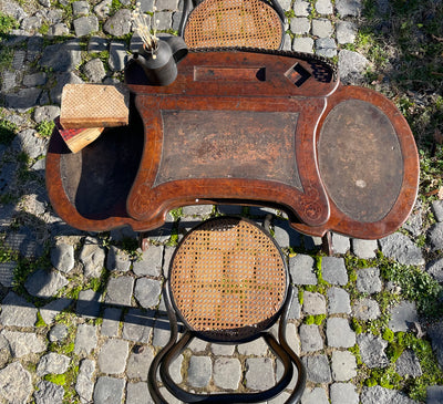 Scrivania vittoriana a fagiolo