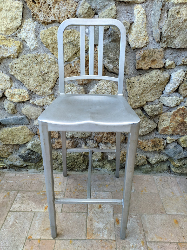 Sgabello alluminio Emeco anni '40