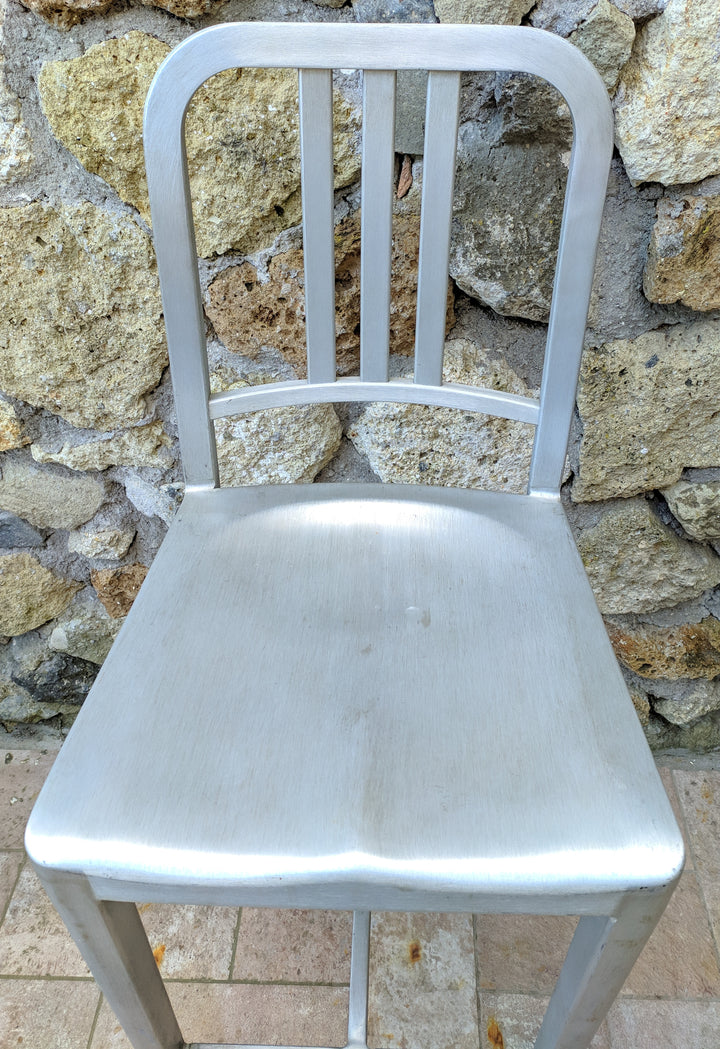 Sgabello alluminio Emeco anni '40