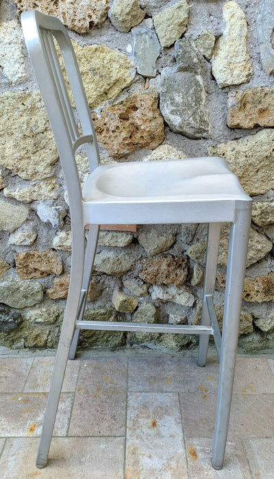 Sgabello alluminio Emeco anni '40