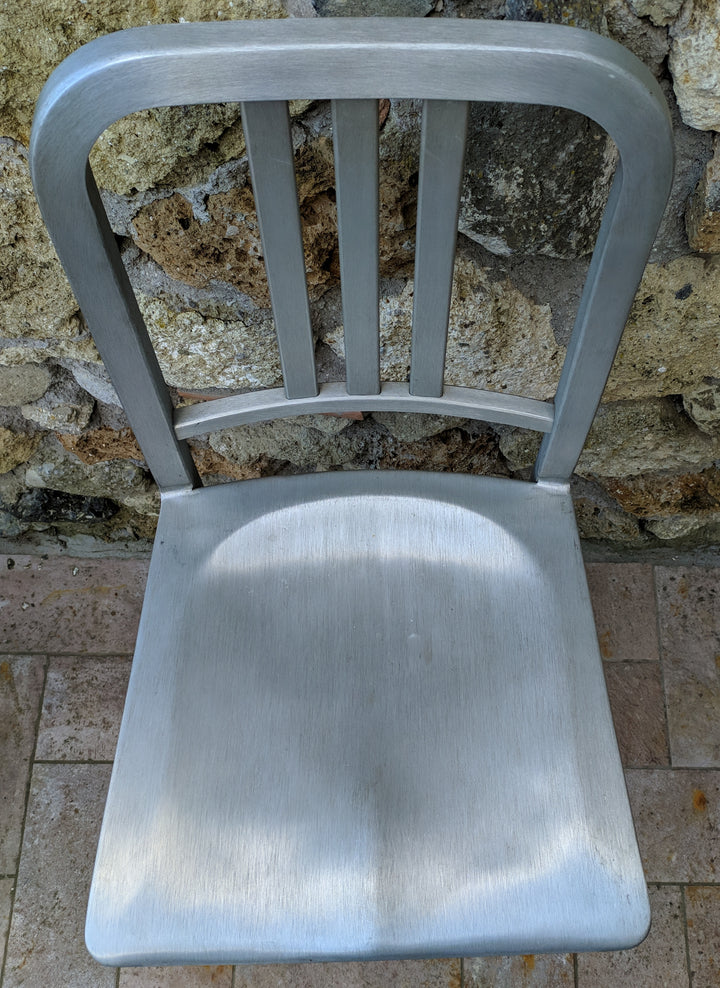 Sgabello alluminio Emeco anni '40
