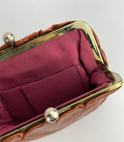 Pochette da mano in pelle vintage