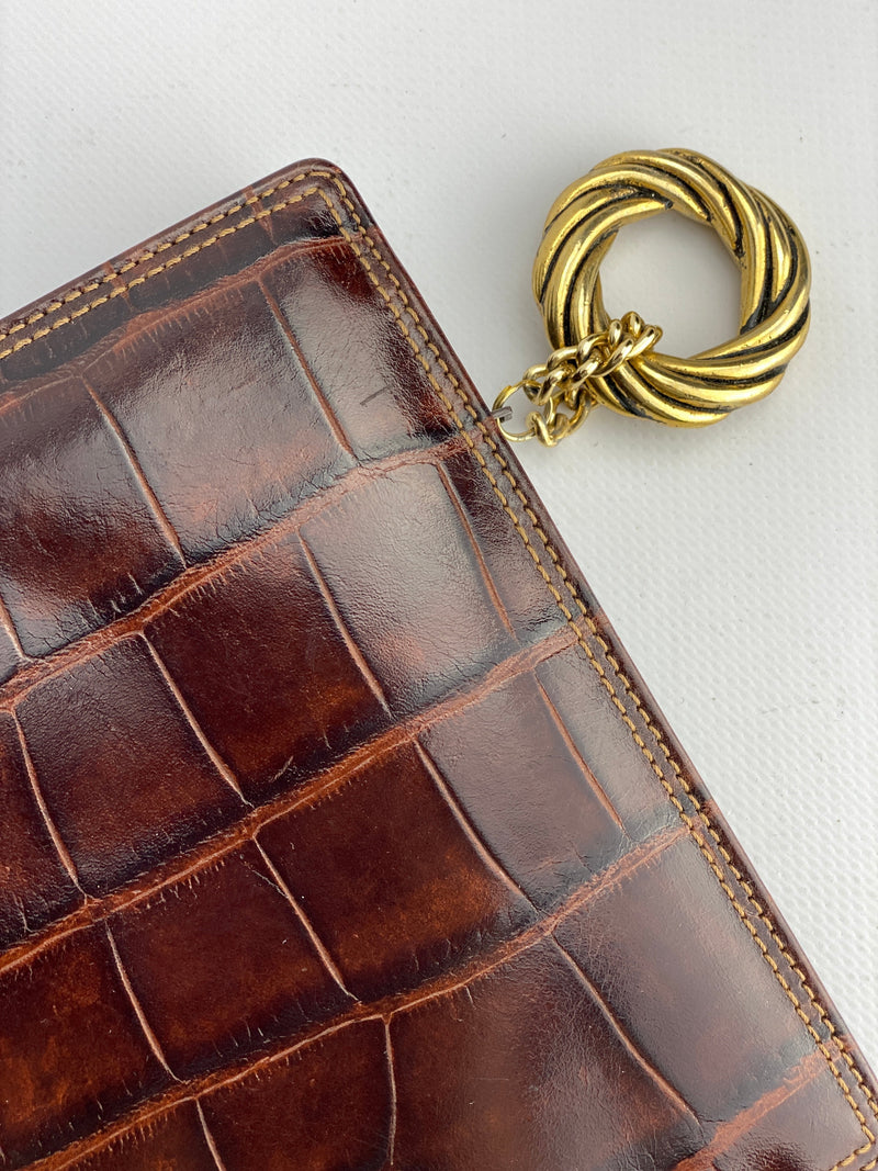 Pochette pelle Carbotti Italy vintage