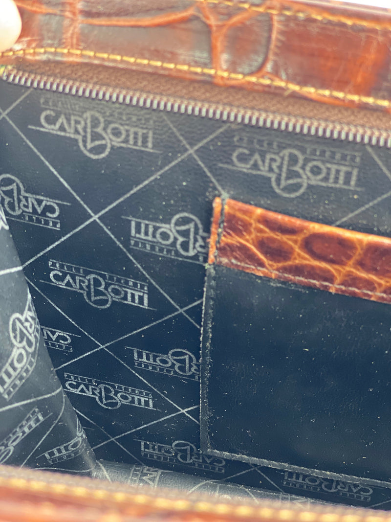 Pochette pelle Carbotti Italy vintage