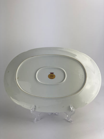 Vassoio ovale in porcellana Limoges