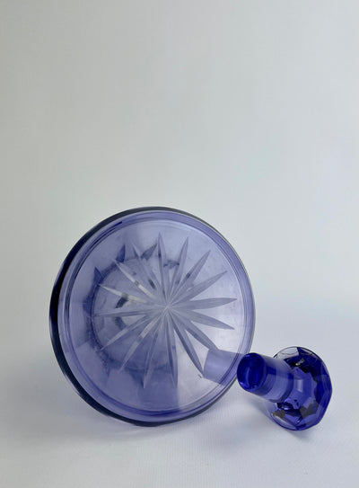 Bottiglia in cristallo viola