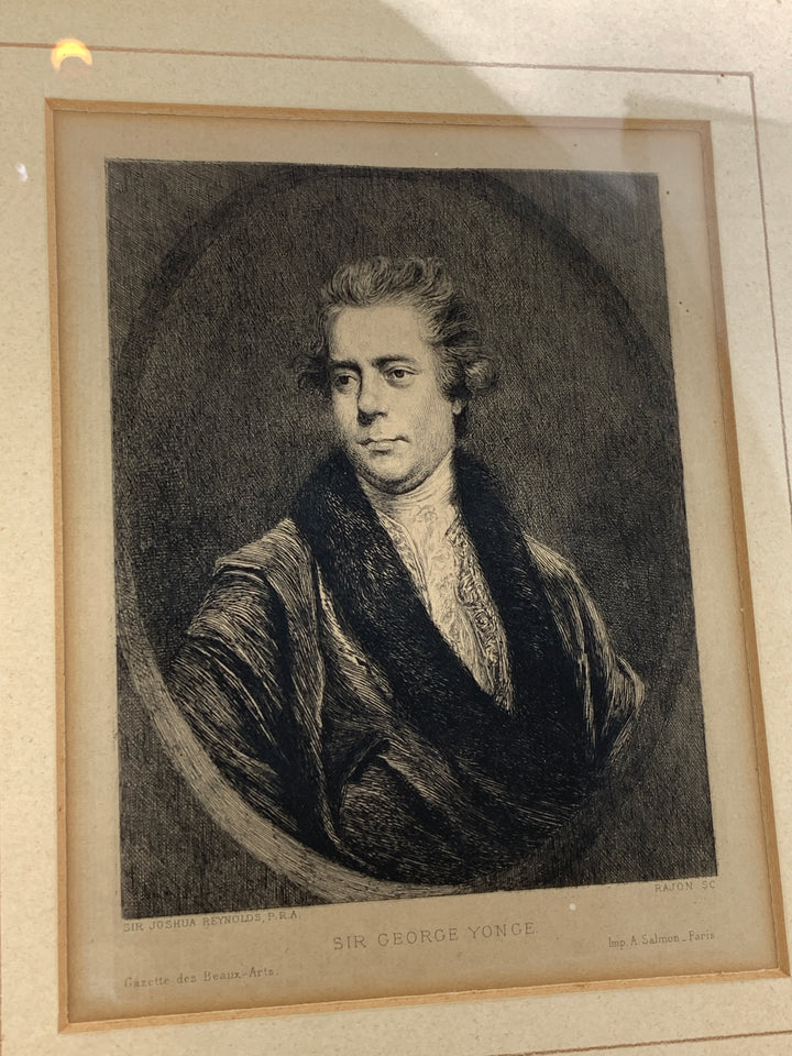 Stampa francese "Sir George Yonge"