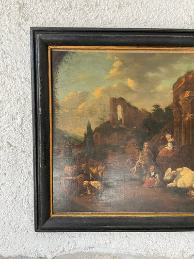 Quadro 1600 Paesaggio con rovine e pastori