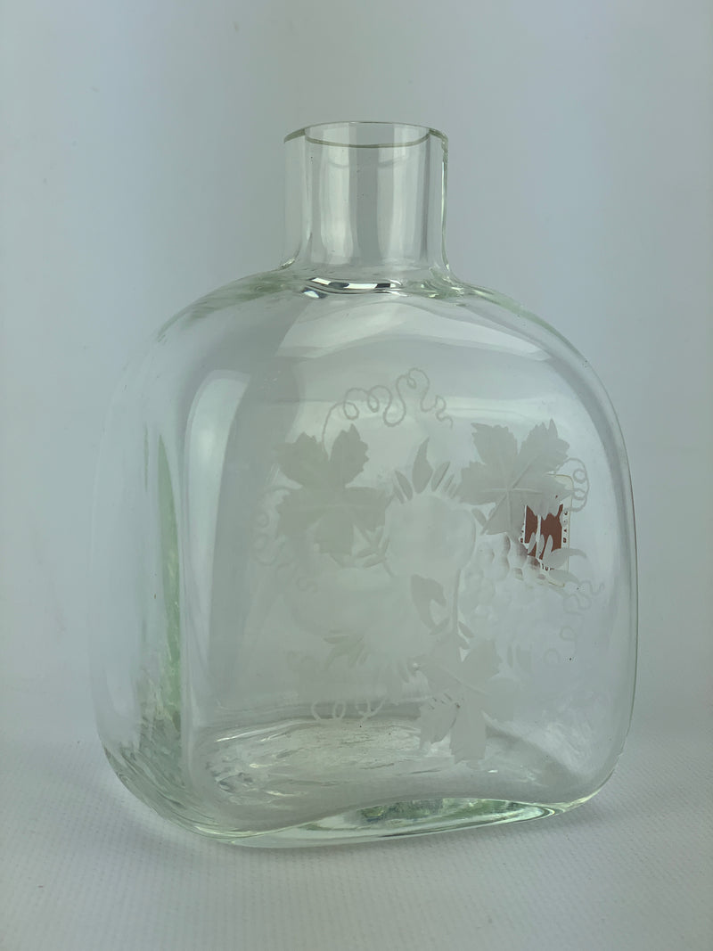 Vaso vetro decoro floreale Carlo Moretti Murano