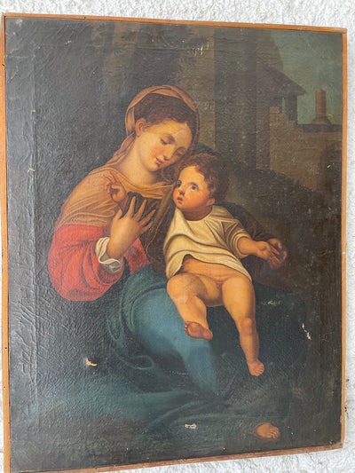 Quadro Madonna con Bambino 1872