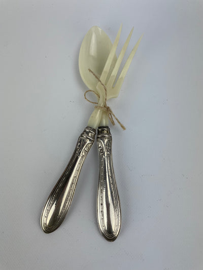 Set Posate da insalata argento 800