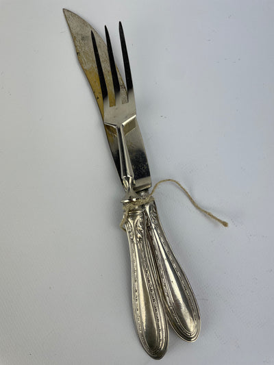 Set posate da arrosto argento 800