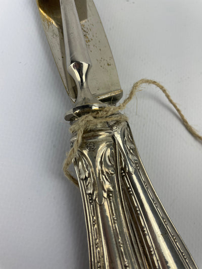 Set posate da arrosto argento 800