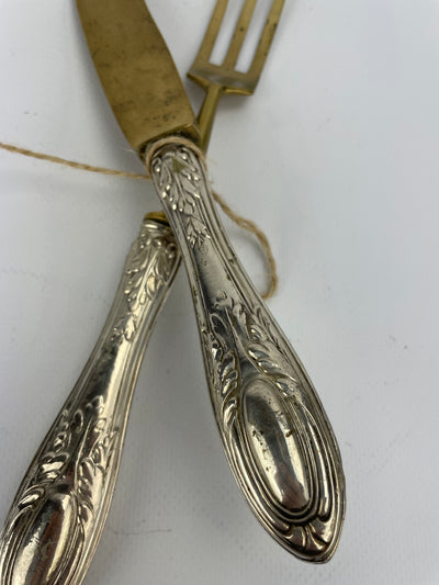 Set posate da arrosto argento 800