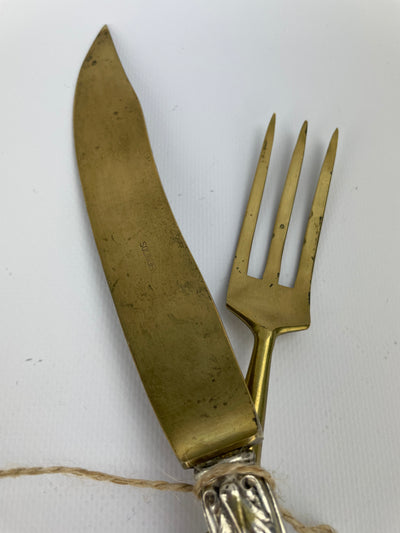 Set posate da arrosto argento 800