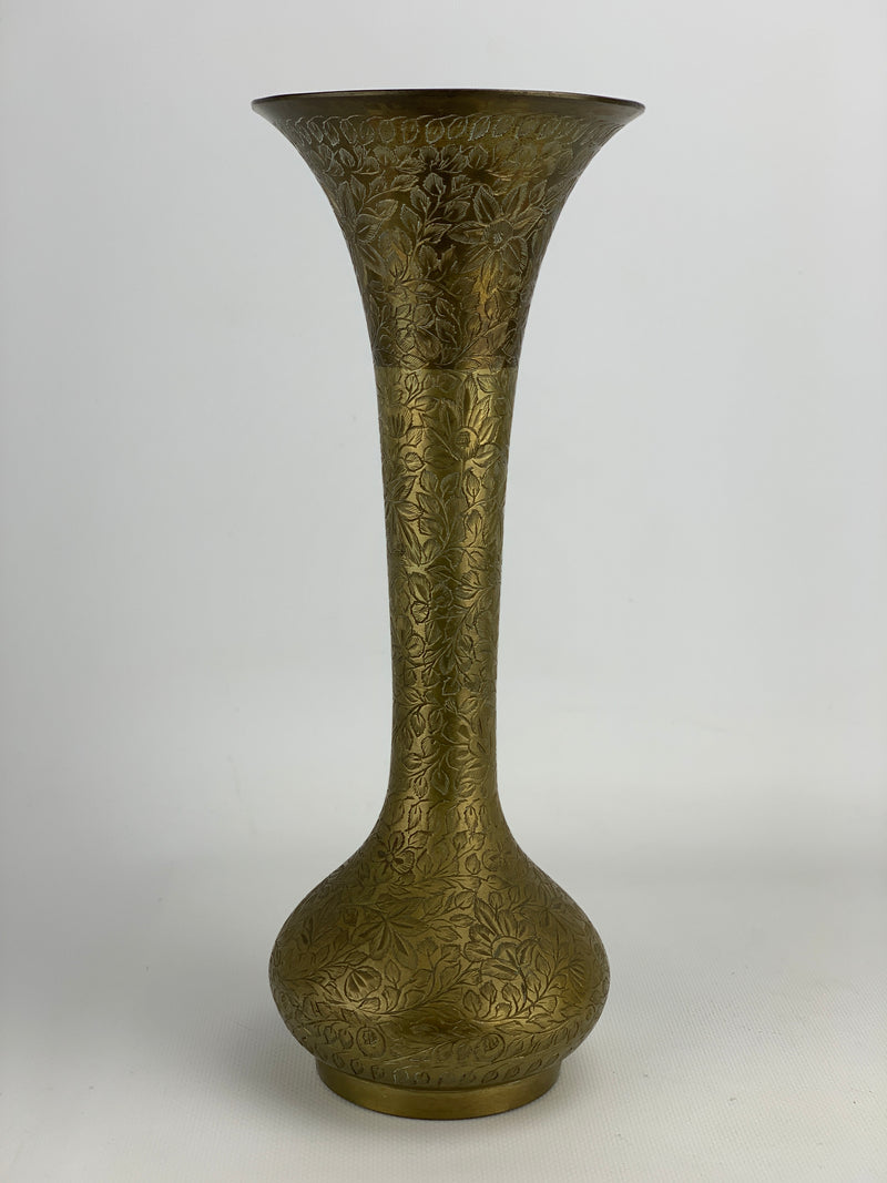 Vaso ottone lavorato indiano