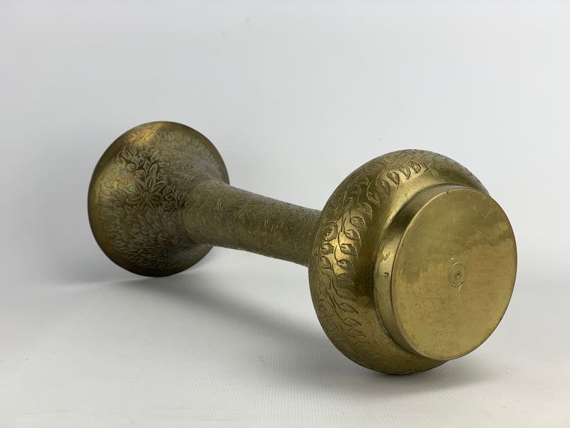 Vaso ottone lavorato indiano