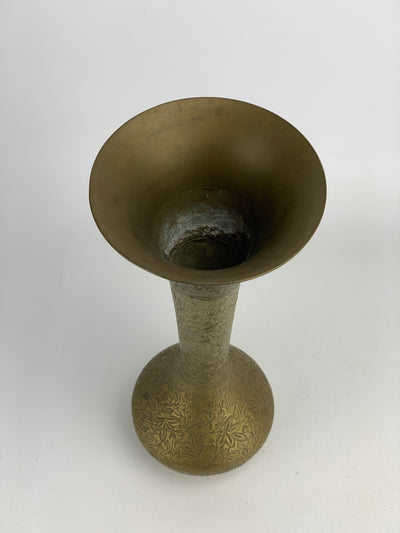 Vaso ottone lavorato indiano
