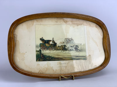 Vassoio in legno stampa francese