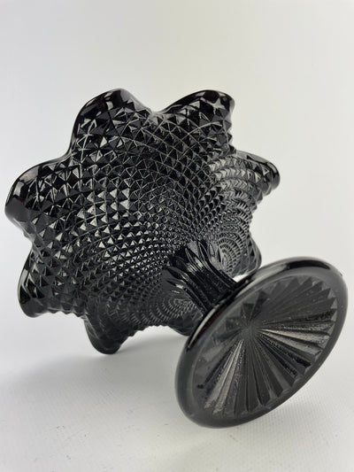 Alzata in vetro nero