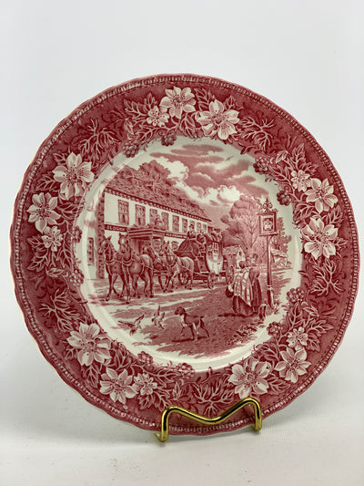Piatto da parete Royal Tudor Ware Staffordshire Coaching Taverns