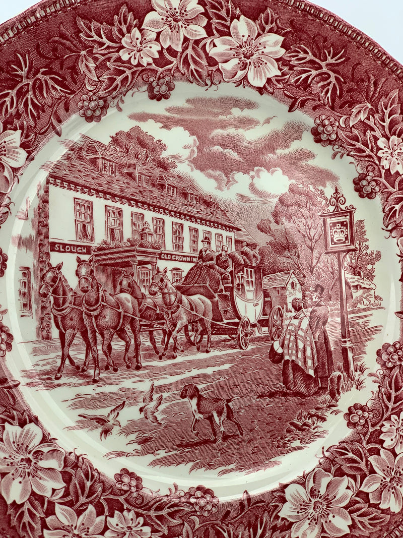 Piatto da parete Royal Tudor Ware Staffordshire Coaching Taverns