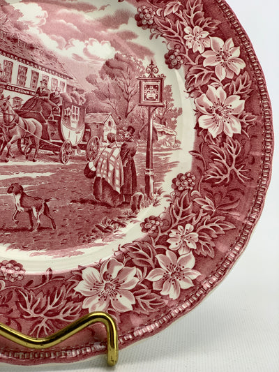 Piatto da parete Royal Tudor Ware Staffordshire Coaching Taverns