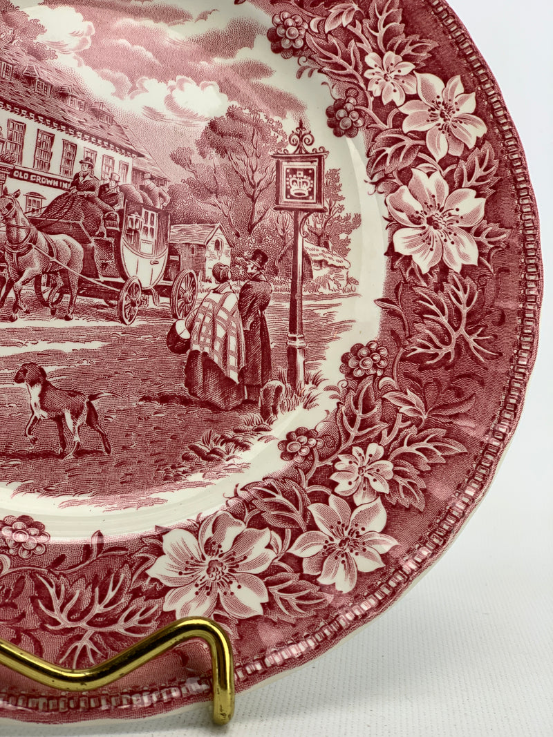 Piatto da parete Royal Tudor Ware Staffordshire Coaching Taverns