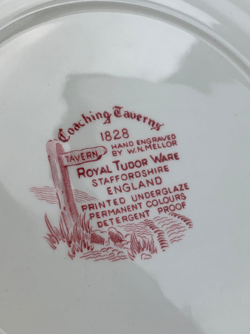 Piatto da parete Royal Tudor Ware Staffordshire Coaching Taverns