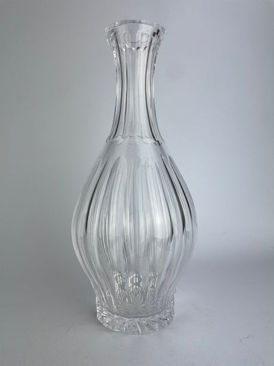 Bottiglia in cristallo con decoro vintage