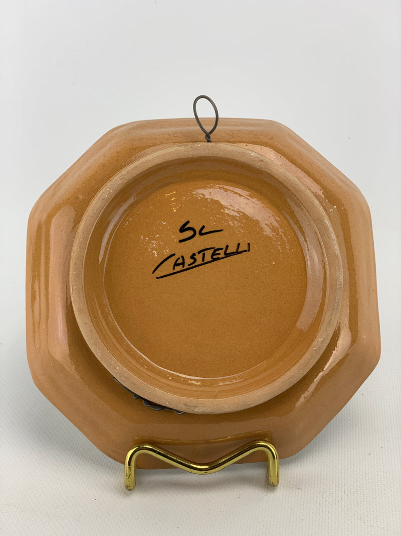 Piatto da parete ceramica Castelli