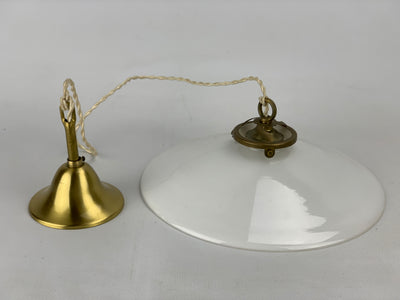Lampadario vetro opalino