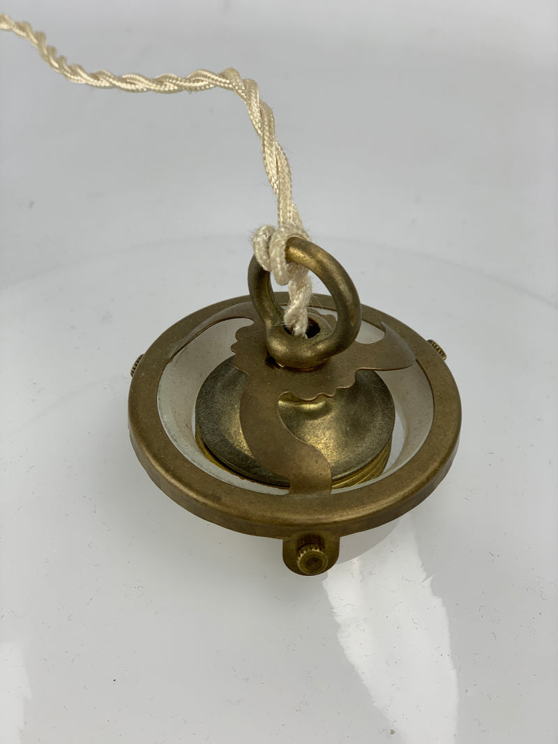 Lampadario vetro opalino